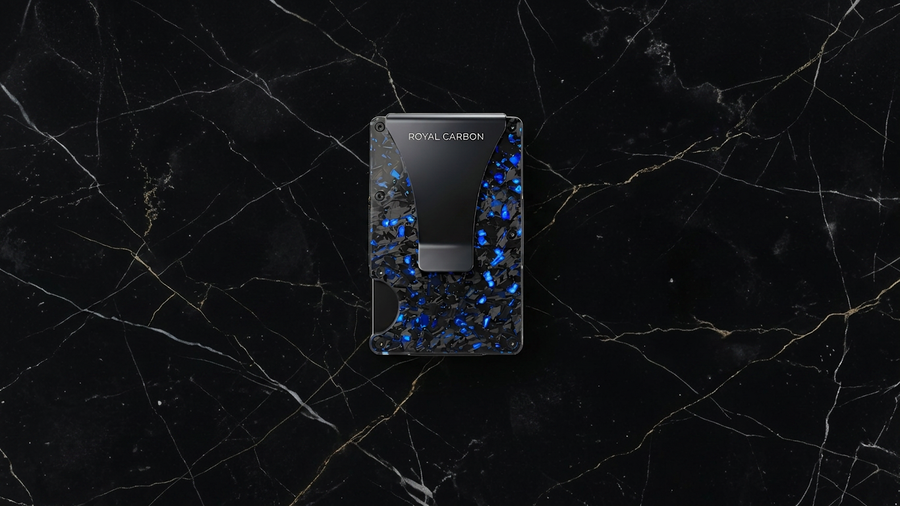 Sapphire Forged Carbon Wallet. Royal Carbon. Luxury Wallet. 