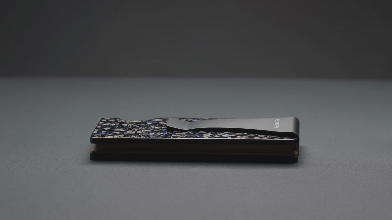 Sapphire Forged Carbon Card Luxury Holder. Forged Carbon Wallet.