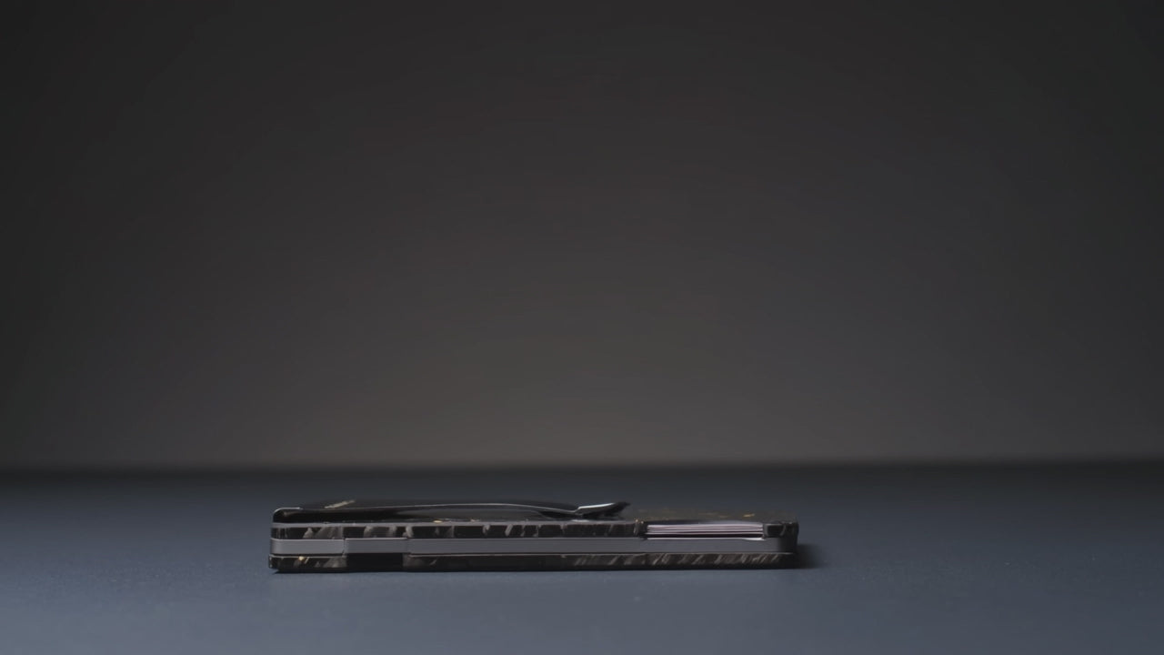 Amber Forged Carbon Wallet. Luxury Wallet. Royal Carbon. RFID Protection. Slim. Minimalist